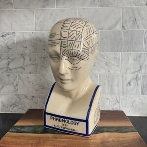 Vintage 12” Phrenology Bust by L. N. Fowler